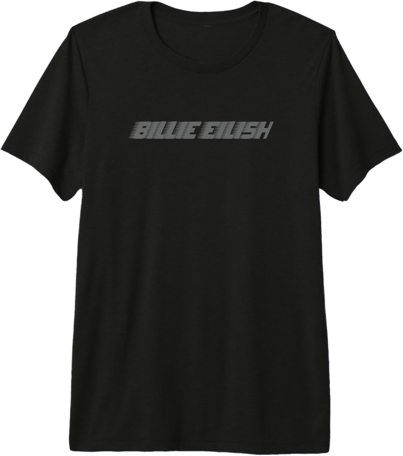 Billie Eilish Official Grey Billie Logo Premium Tri-Blend T-Shirt