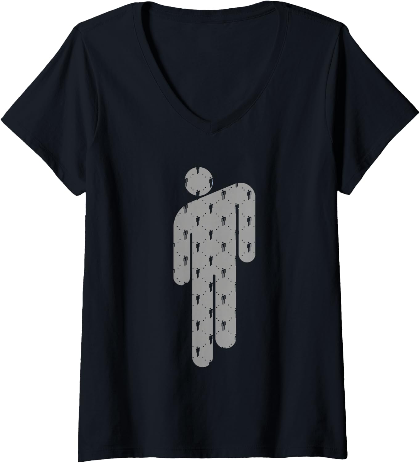 Womens Billie Eilish Official Blohsh Black V-Neck T-Shirt