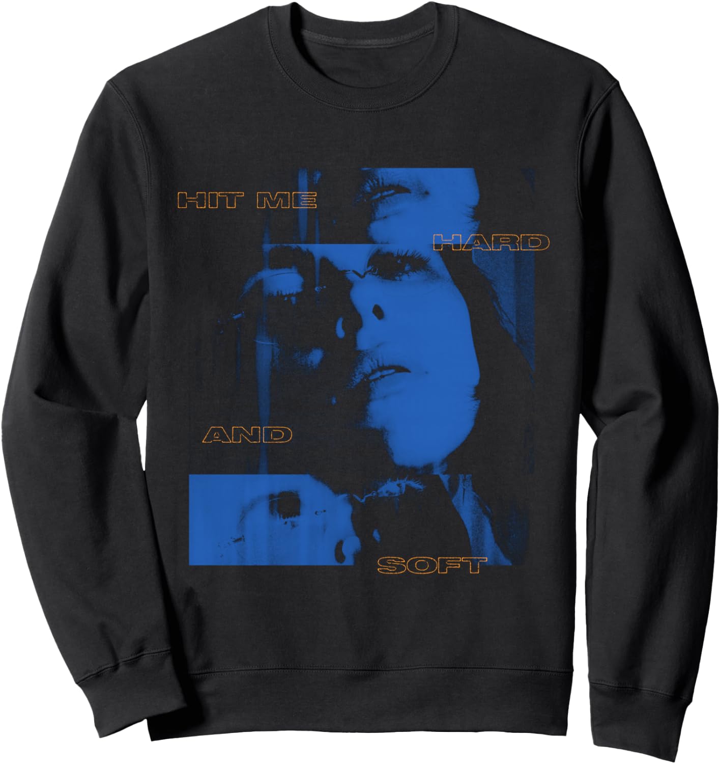 Official Billie Eilish HIT ME HARD AND SOFT Blue Photo Sweatshirt