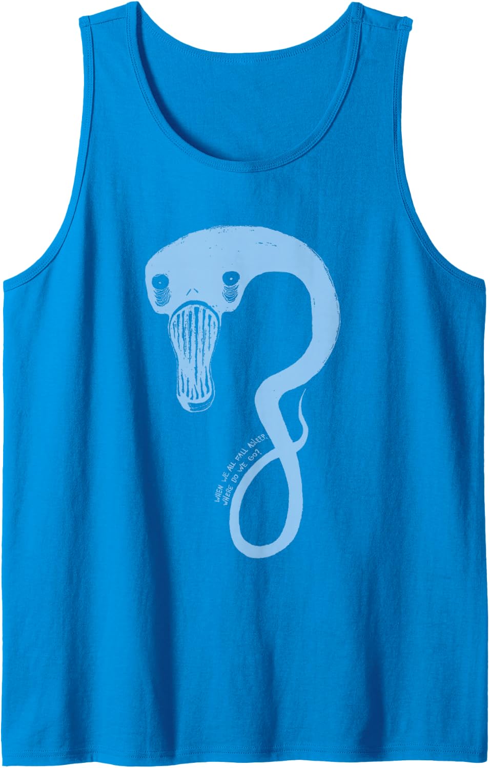 Billie Eilish Official Monster Blue Tank Top