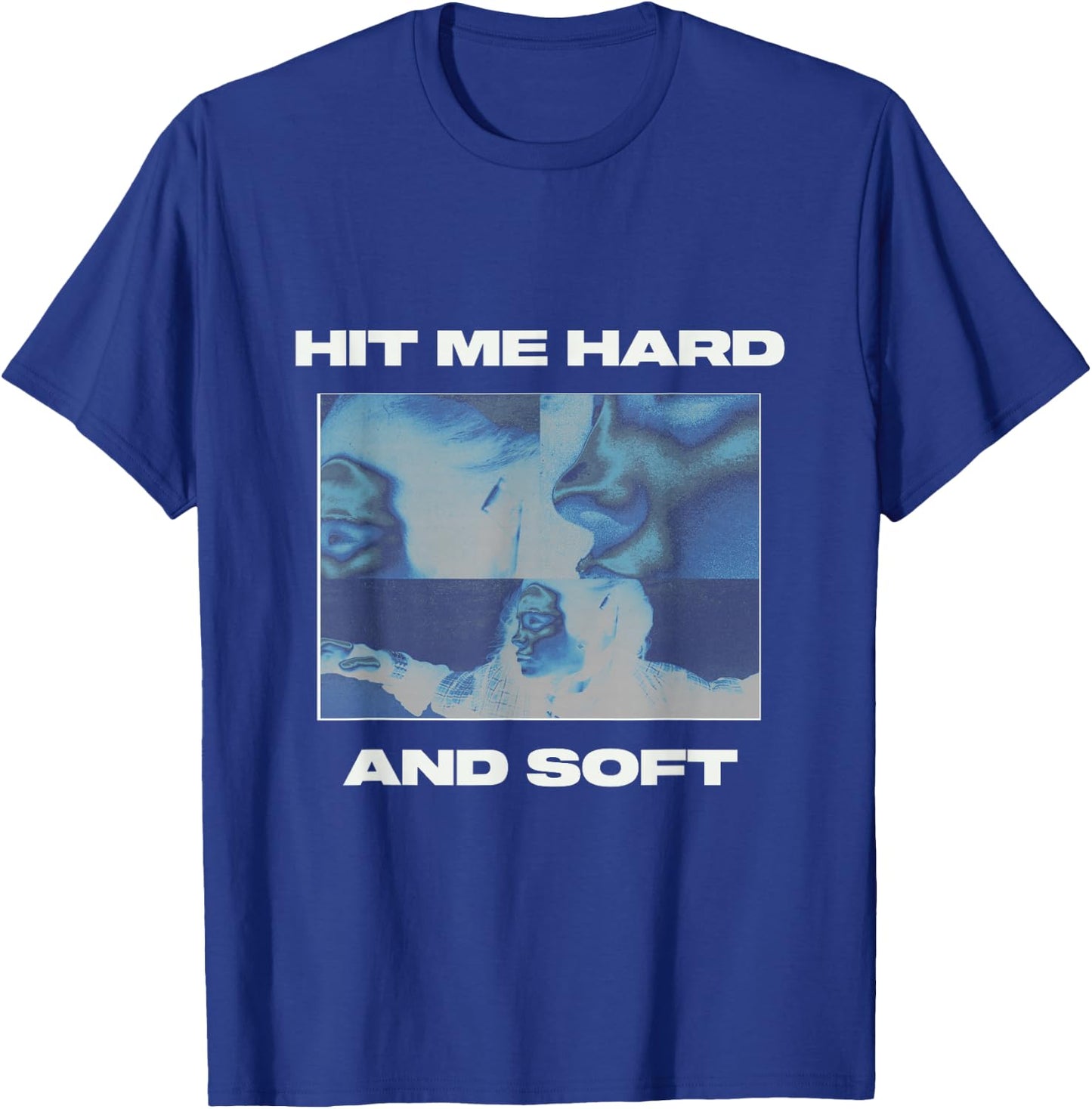 Official Billie Eilish HIT ME Hard and Soft Inverted Blue T-Shirt