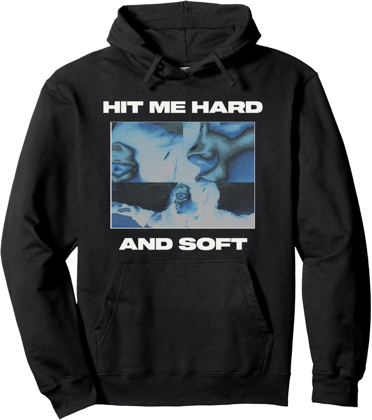 Official Billie Eilish HIT ME HARD AND SOFT Inverted Black Pullover Hoodie