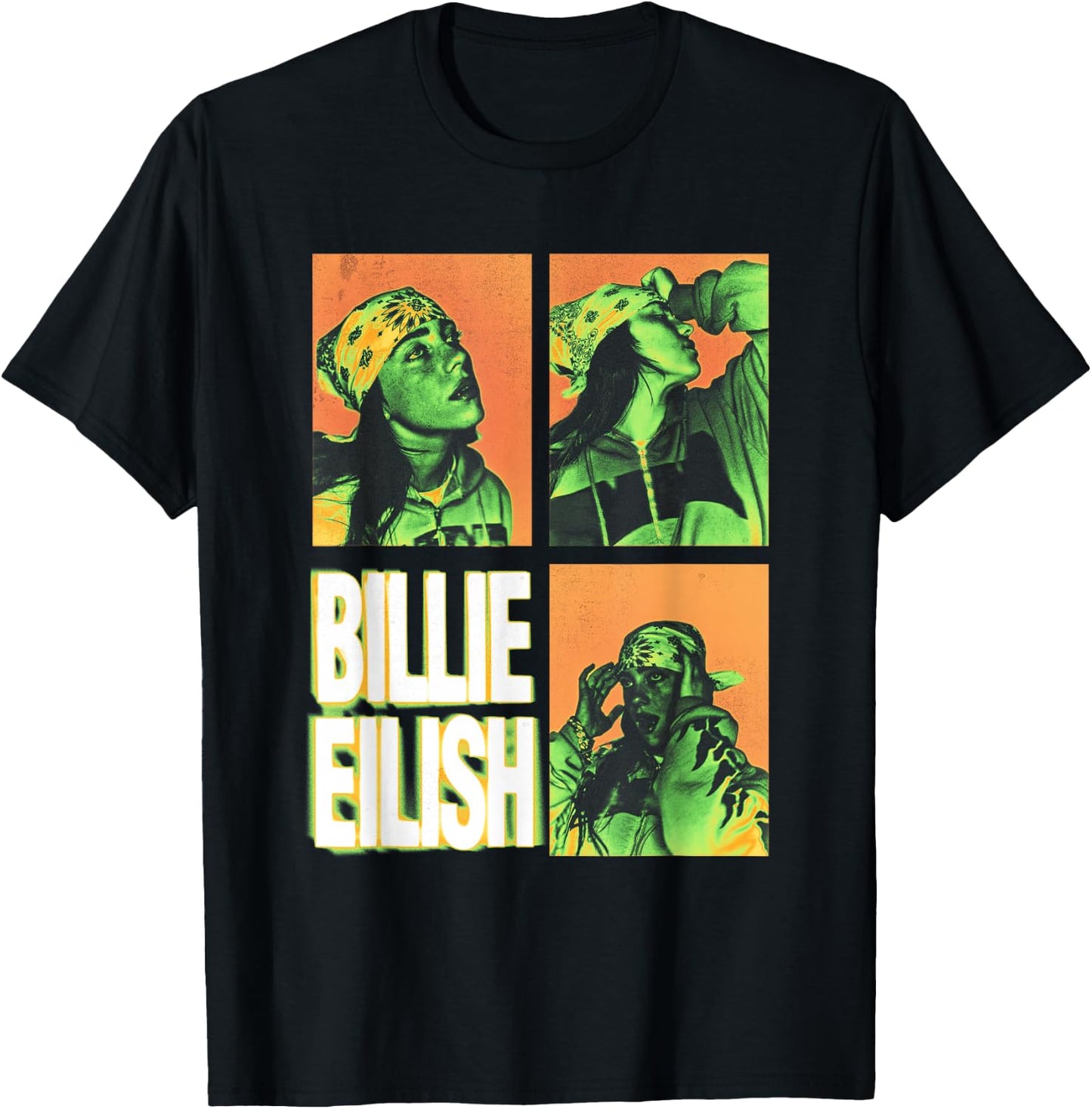 Official Billie Eilish HIT ME Hard and Soft Photo Squares T-Shirt