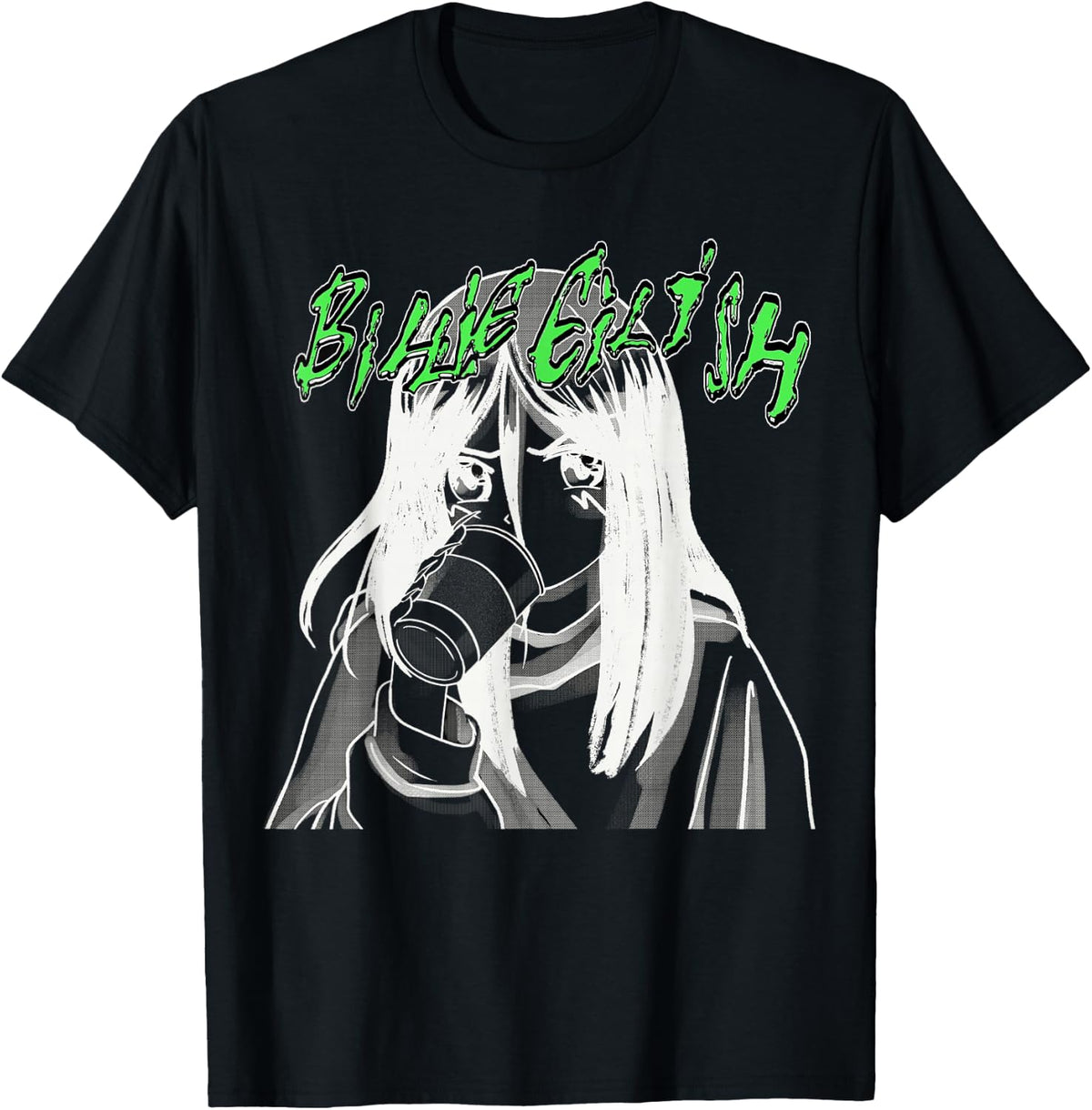 Official Billie Eilish Coffee Animated T-Shirt Small
