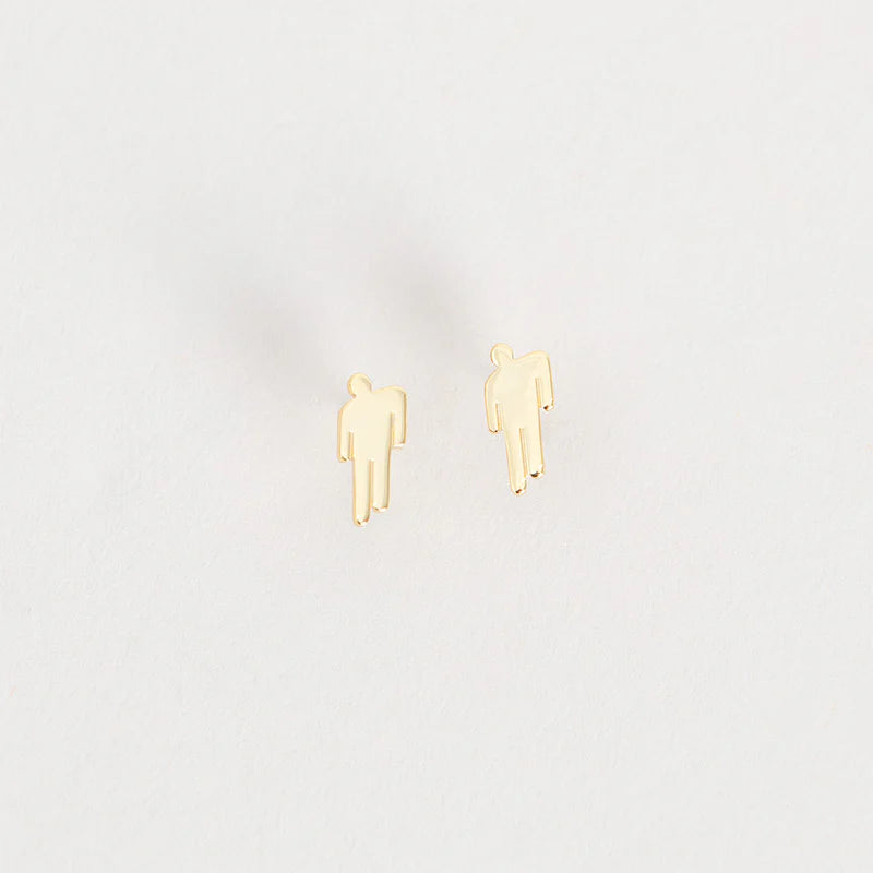 Gold Blohsh Mini Stud Earrings