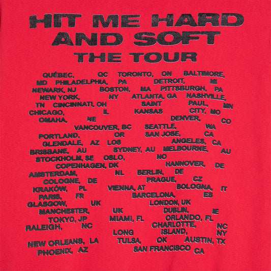 How to Bend HIT ME HARD AND SOFT: THE TOUR Red Hoodie