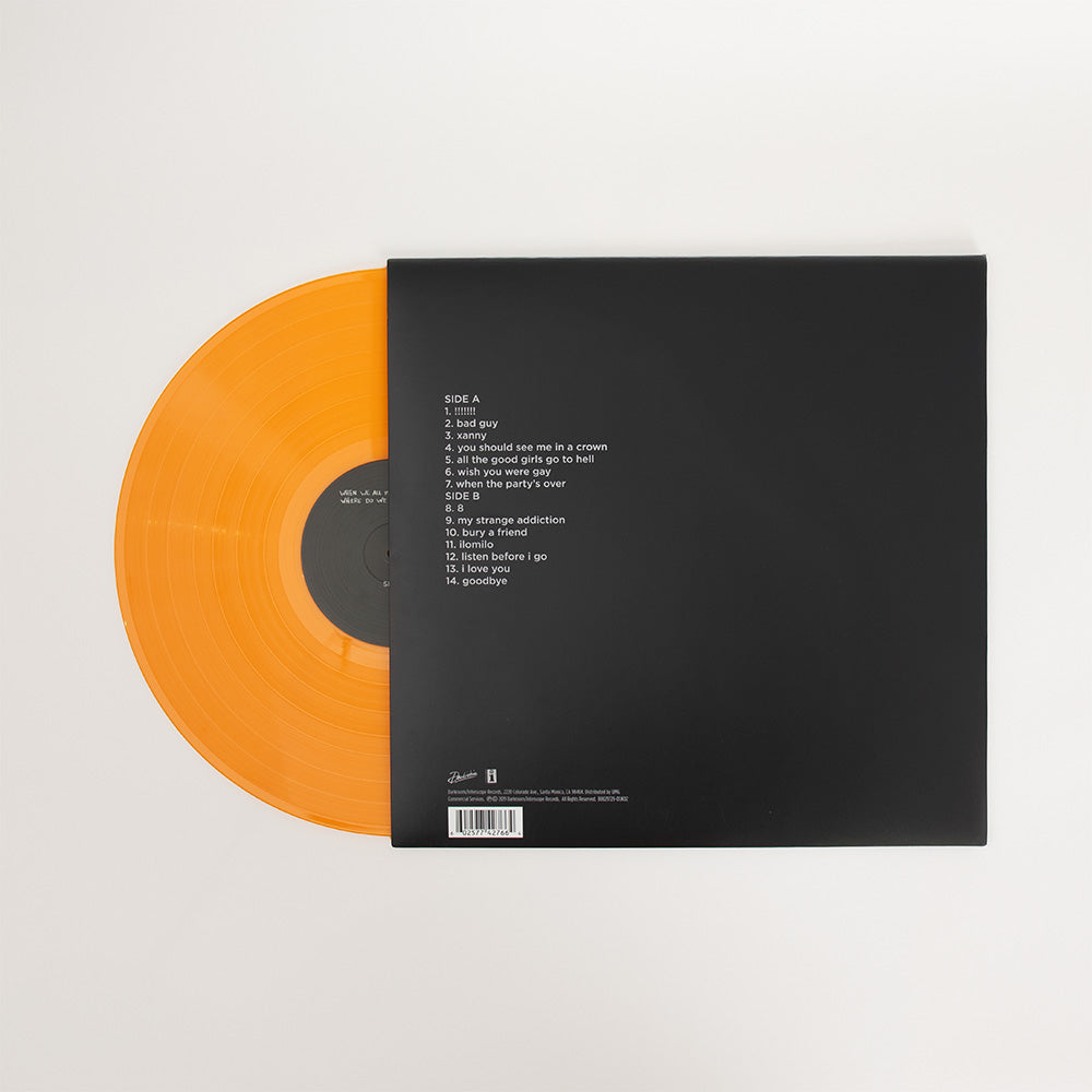 'WHEN WE ALL FALL ASLEEP WHERE DO WE GO?' Orange Vinyl