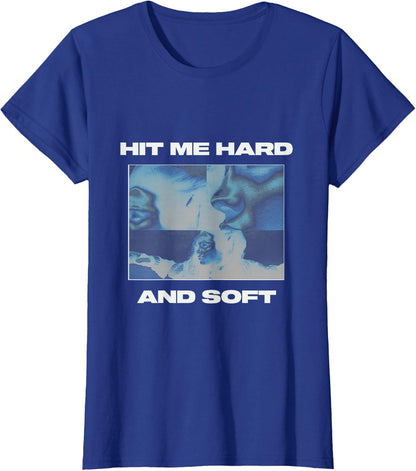 Official Billie Eilish HIT ME Hard and Soft Inverted Blue T-Shirt