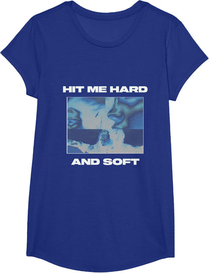 Official Billie Eilish HIT ME Hard and Soft Inverted Blue T-Shirt