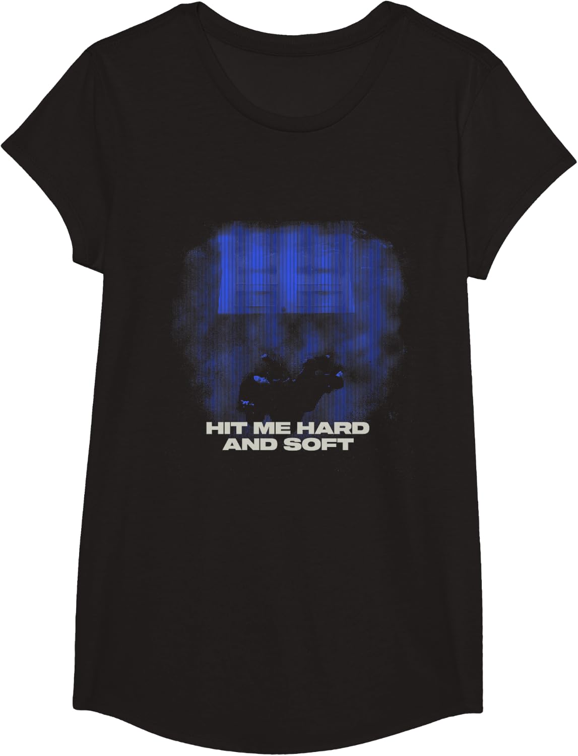 Official Billie Eilish HIT ME Hard and Soft Blue Photo T-Shirt
