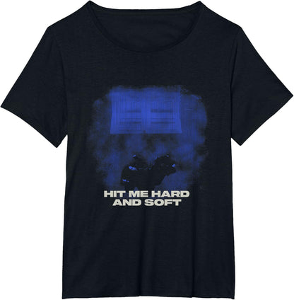Official Billie Eilish HIT ME Hard and Soft Blue Photo T-Shirt
