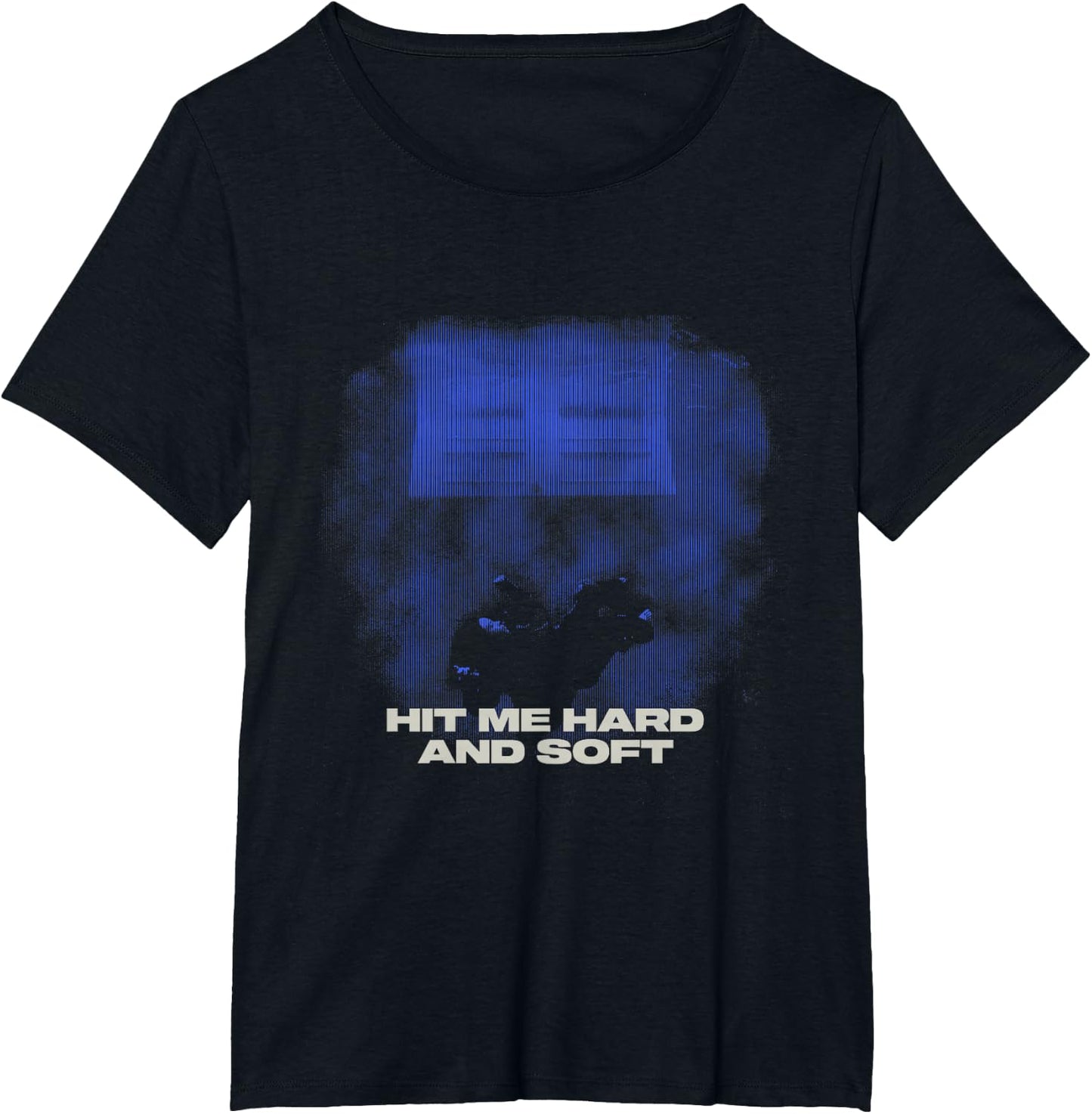 Official Billie Eilish HIT ME Hard and Soft Blue Photo T-Shirt