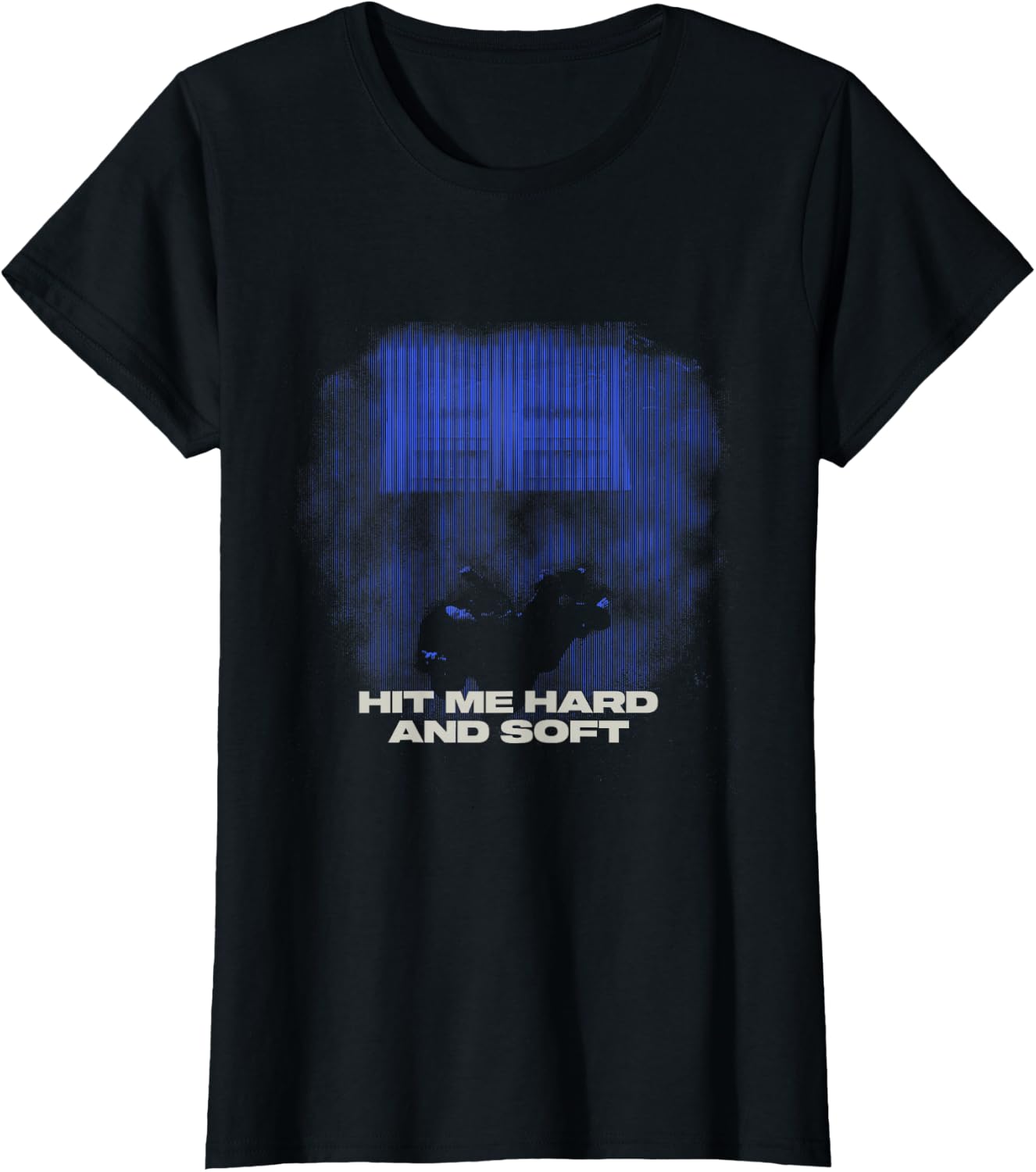 Official Billie Eilish HIT ME Hard and Soft Blue Photo T-Shirt