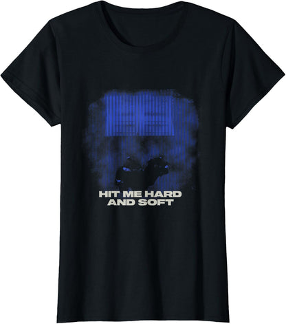 Official Billie Eilish HIT ME Hard and Soft Blue Photo T-Shirt