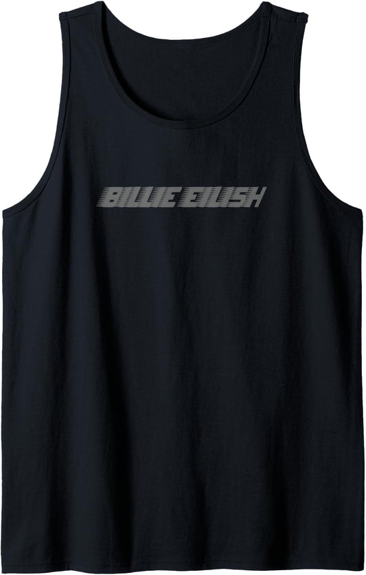 Billie Eilish Official Grey Billie Logo Tank Top