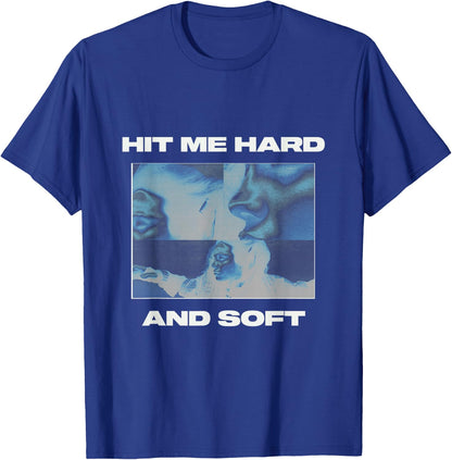Official Billie Eilish HIT ME Hard and Soft Inverted Blue T-Shirt