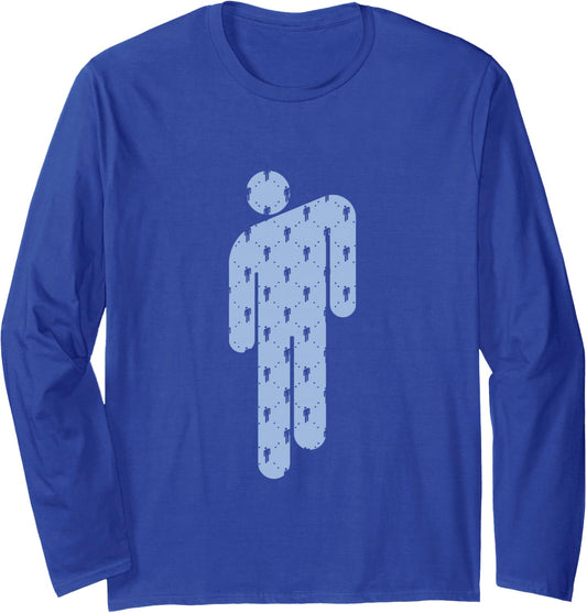Billie Eilish Official Blohsh Blue Long Sleeve T-Shirt