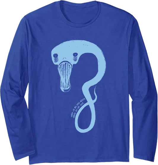 Billie Eilish Official Monster Blue Long Sleeve T-Shirt