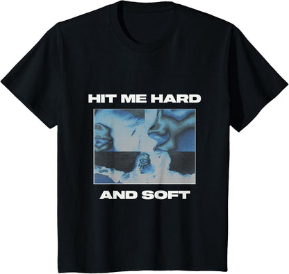 Official Billie Eilish HIT ME Hard and Soft Inverted Black Graphic T-Shirt