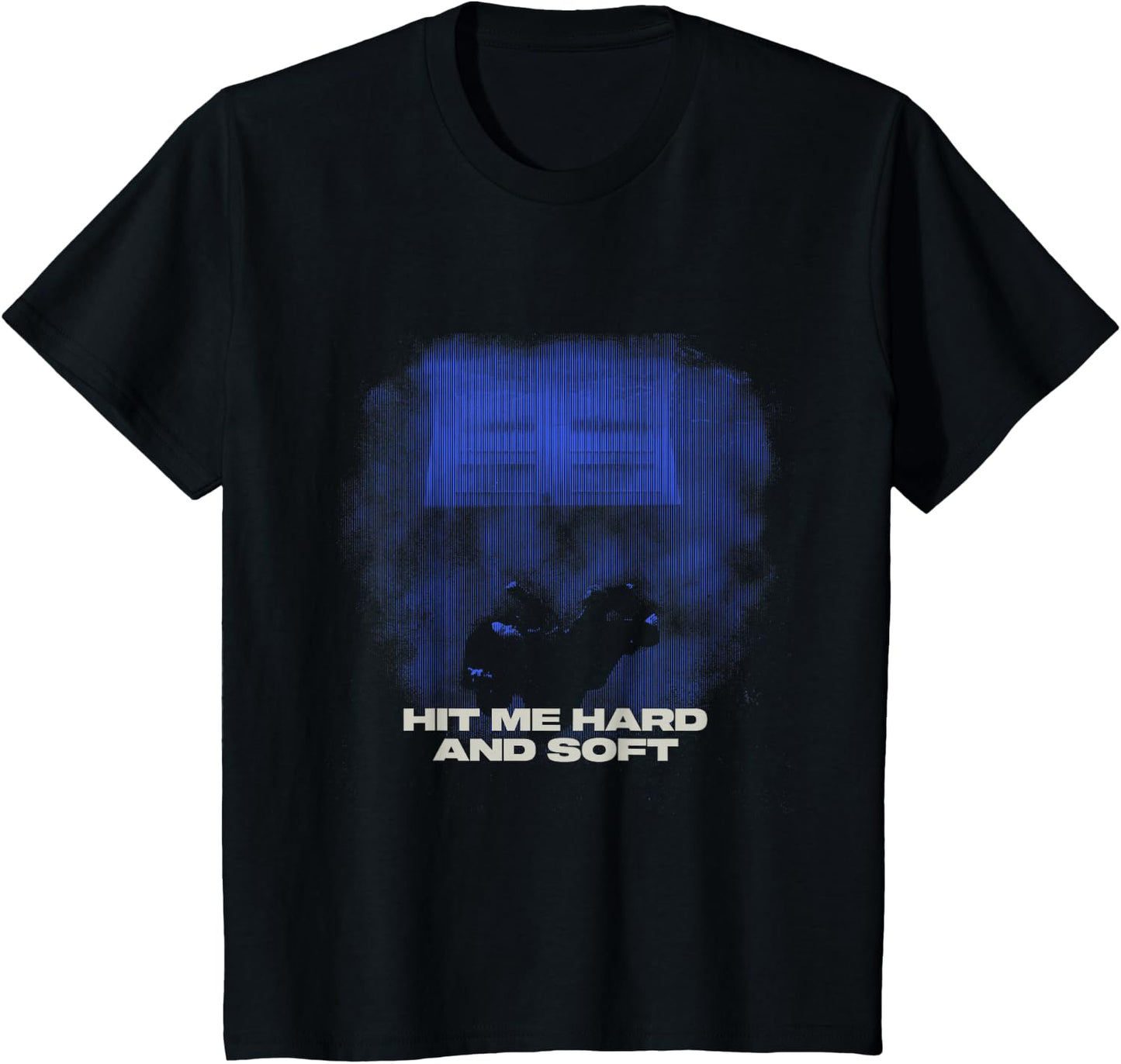 Official Billie Eilish HIT ME Hard and Soft Blue Photo T-Shirt