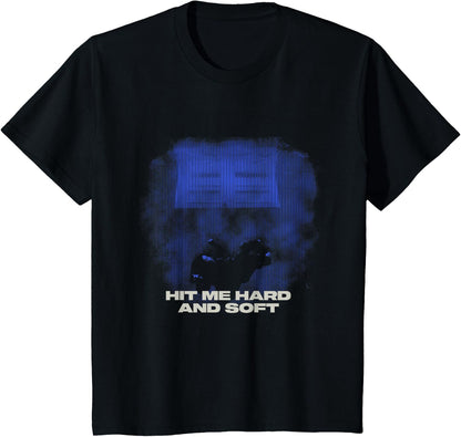 Official Billie Eilish HIT ME Hard and Soft Blue Photo T-Shirt