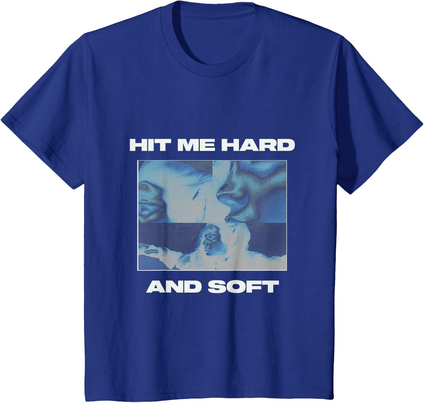 Official Billie Eilish HIT ME Hard and Soft Inverted Blue T-Shirt