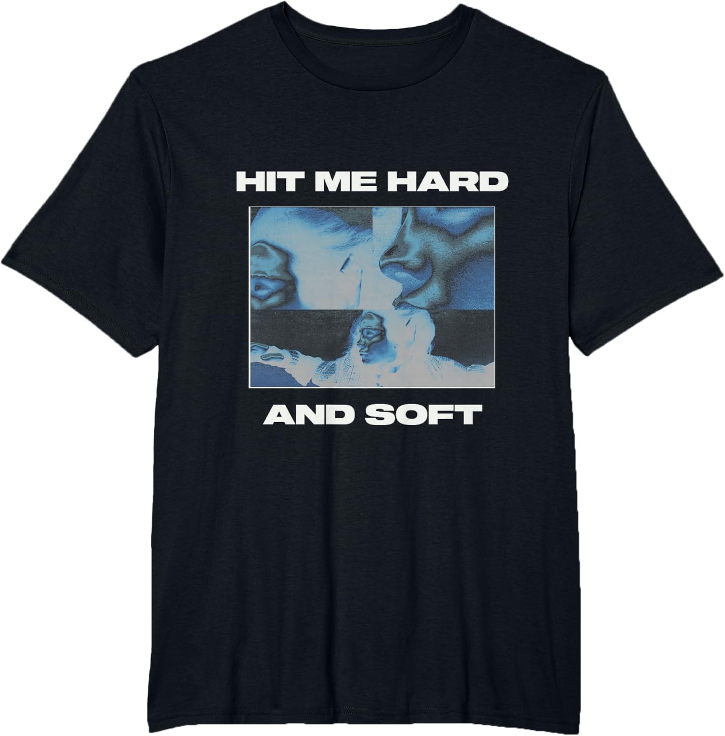 Official Billie Eilish HIT ME Hard and Soft Inverted Black Graphic T-Shirt