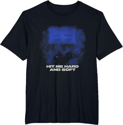 Official Billie Eilish HIT ME Hard and Soft Blue Photo T-Shirt