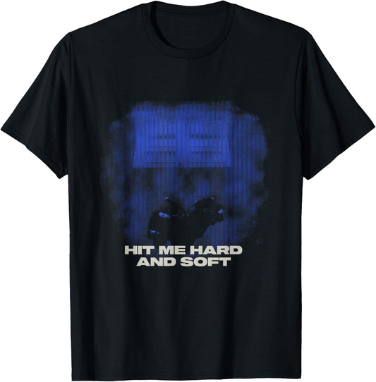 Official Billie Eilish HIT ME Hard and Soft Blue Photo T-Shirt