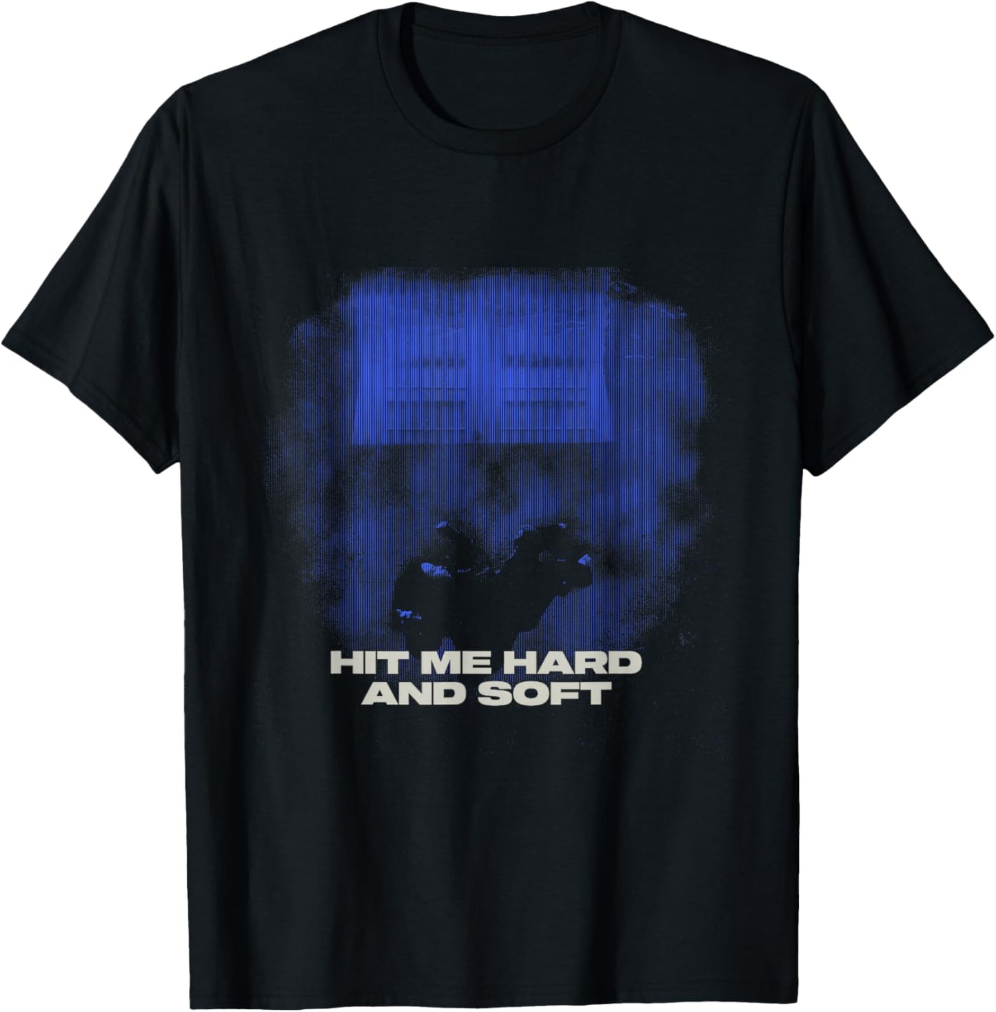 Official Billie Eilish HIT ME Hard and Soft Blue Photo T-Shirt