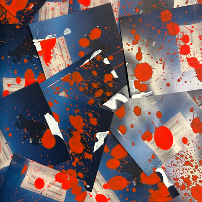 HIT ME HARD AND SOFT Splatter Paint CD (2 Year Anniversary Archive Edition)