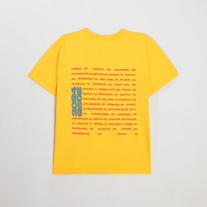 Color Burst HIT ME HARD AND SOFT: THE TOUR Gold T-Shirt