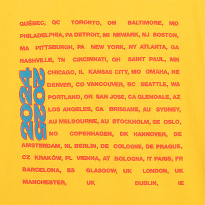 Color Burst HIT ME HARD AND SOFT: THE TOUR Gold T-Shirt