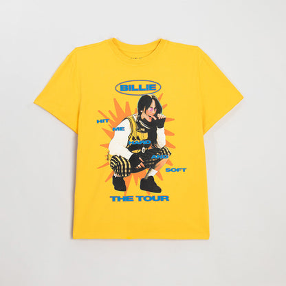 Color Burst HIT ME HARD AND SOFT: THE TOUR Gold T-Shirt