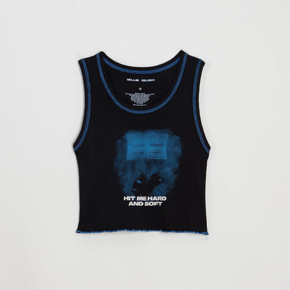 Contrast Stitch Cover Crop Tank