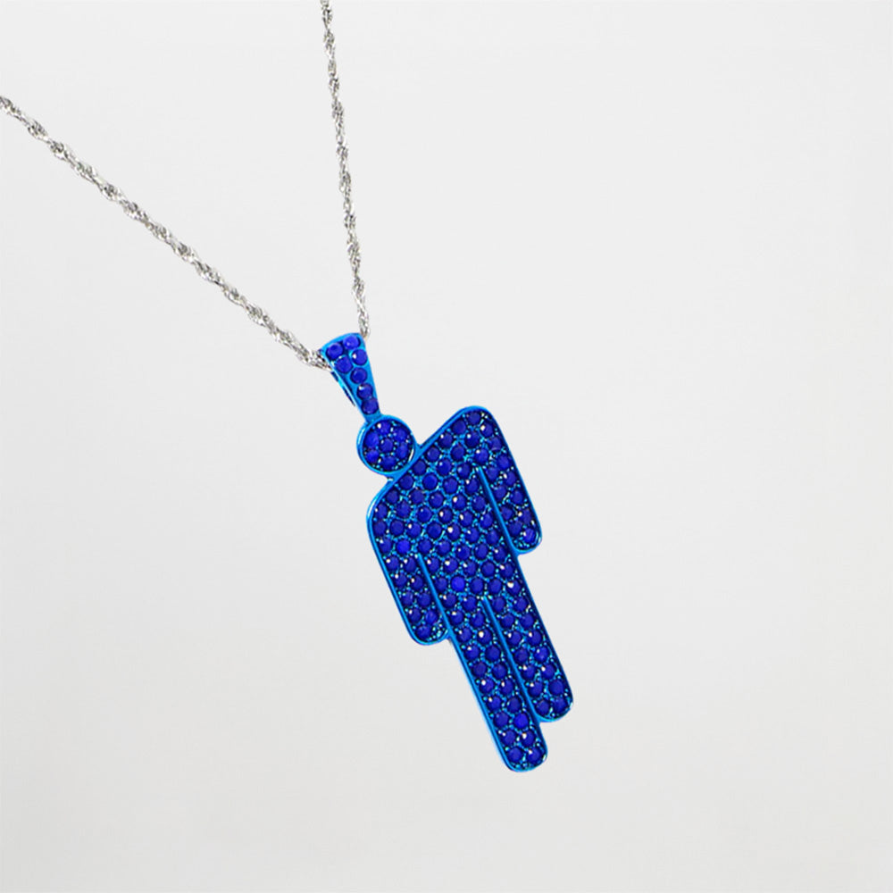 HIT ME HARD AND SOFT Blue Blohsh Necklace