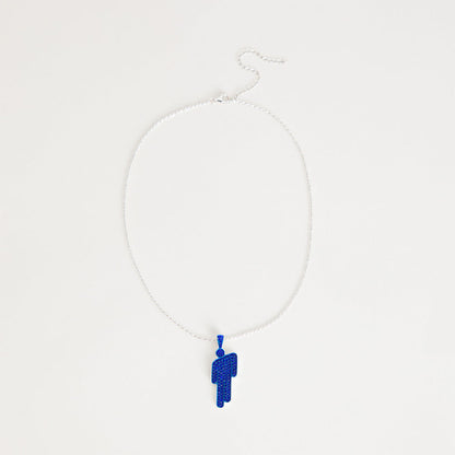 HIT ME HARD AND SOFT Blue Blohsh Necklace
