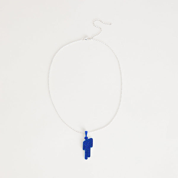 HIT ME HARD AND SOFT Blue Blohsh Necklace