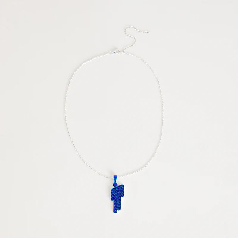 HIT ME HARD AND SOFT Blue Blohsh Necklace