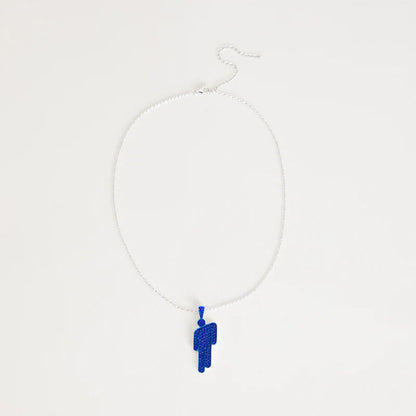 HIT ME HARD AND SOFT Blue Blohsh Necklace