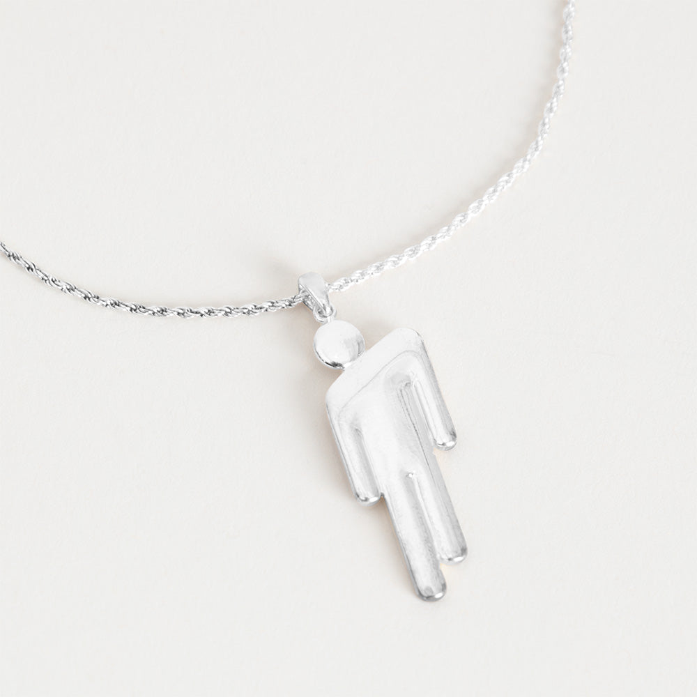 BLOHSH SILVER FRIENDSHIP NECKLACE 2 PACK
