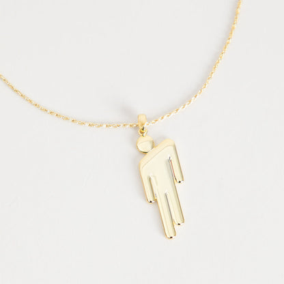 Gold Blohsh Pendant Necklace