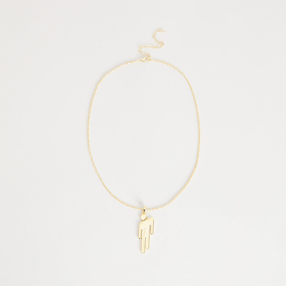 Gold Blohsh Pendant Necklace