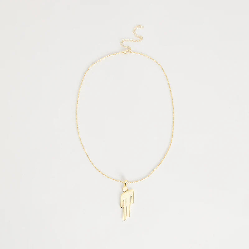Gold Blohsh Pendant Necklace