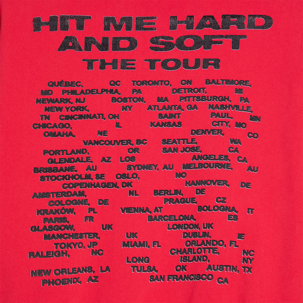 How to Bend HIT ME HARD AND SOFT: THE TOUR Red Hoodie