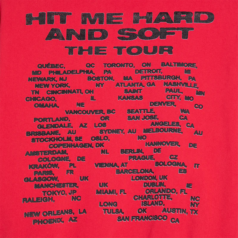 How to Bend HIT ME HARD AND SOFT: THE TOUR Red Hoodie