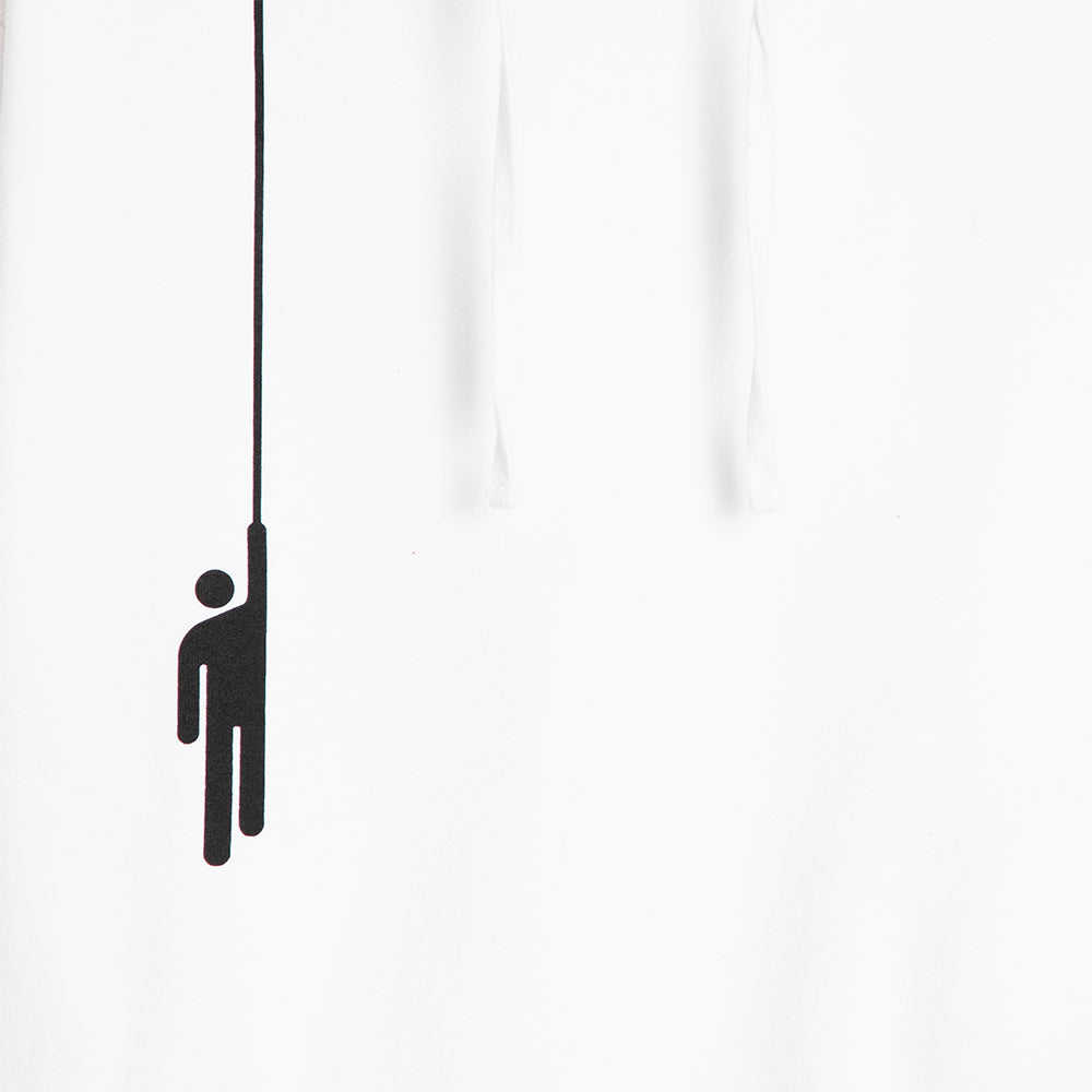Hanging Blohsh White Hoodie