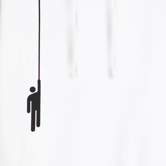 Hanging Blohsh White Hoodie