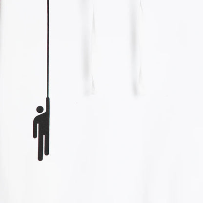 Hanging Blohsh White Hoodie