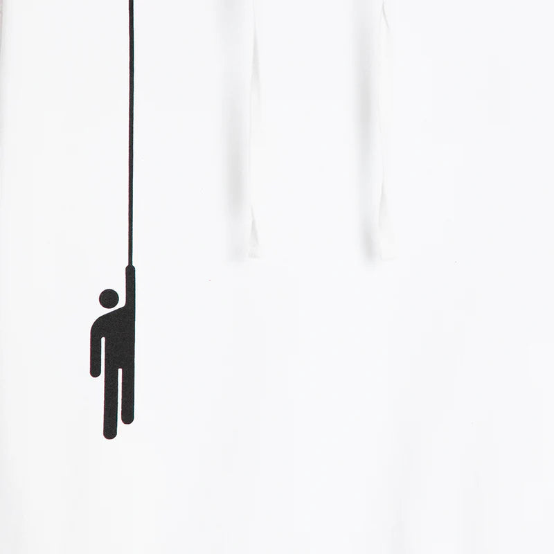 Hanging Blohsh White Hoodie